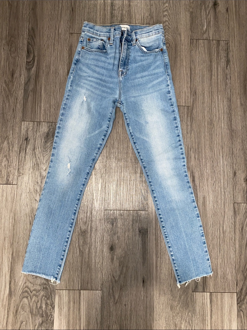 pistola Light Wash High-Rise Skinny Jeans